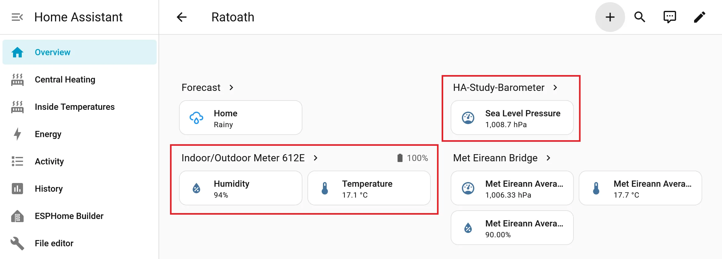 Home Assistant Screenshot